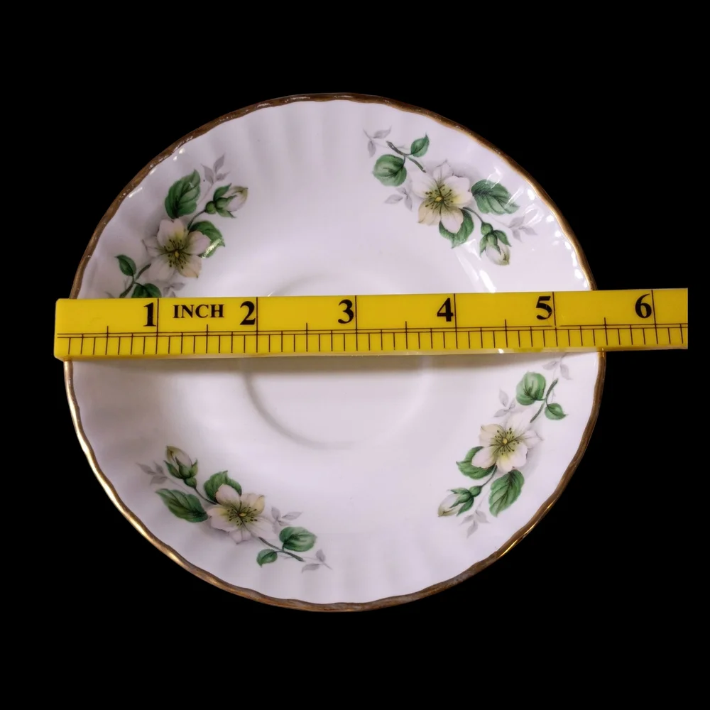 Blue Bird Fine Bone China Vintage‎ Teacup and Saucer